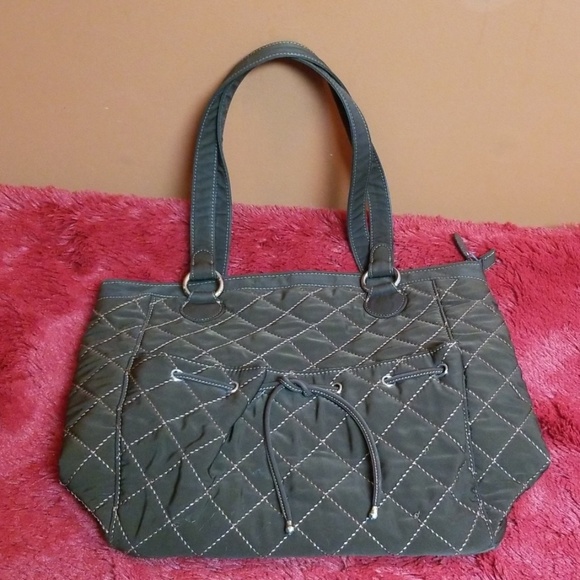 Vera Bradley brown quilted large shoulder bag - Picture 1 of 7